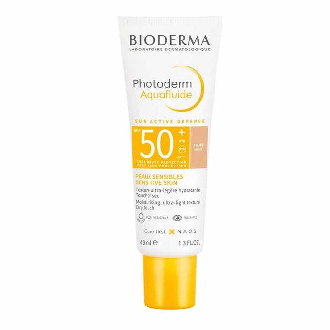 Kem Chống Nắng Bioderma Photoderm Aquafluide SPF 50+ Giảm Bóng Nhờn 40ml (Có Màu)