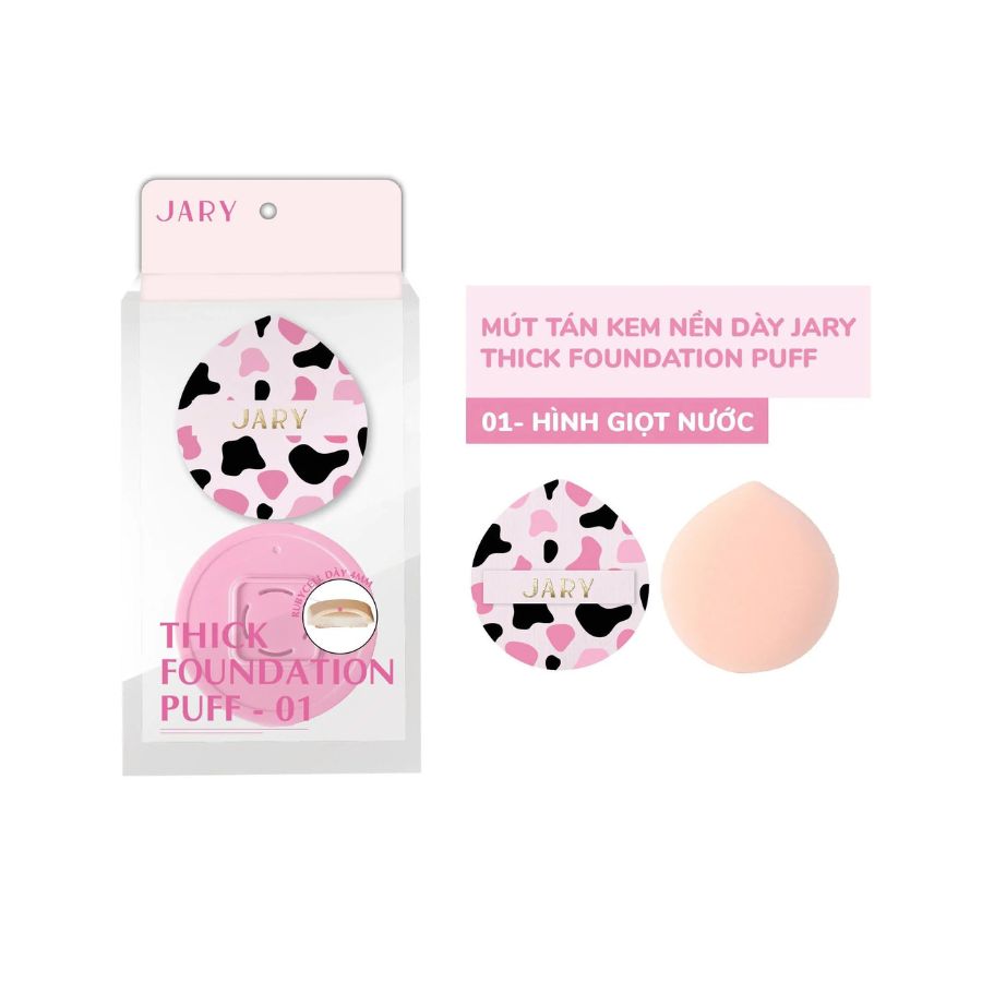 Mút Tán Nền Jary Thick Foundation Puff 02 Hình Tam Giác