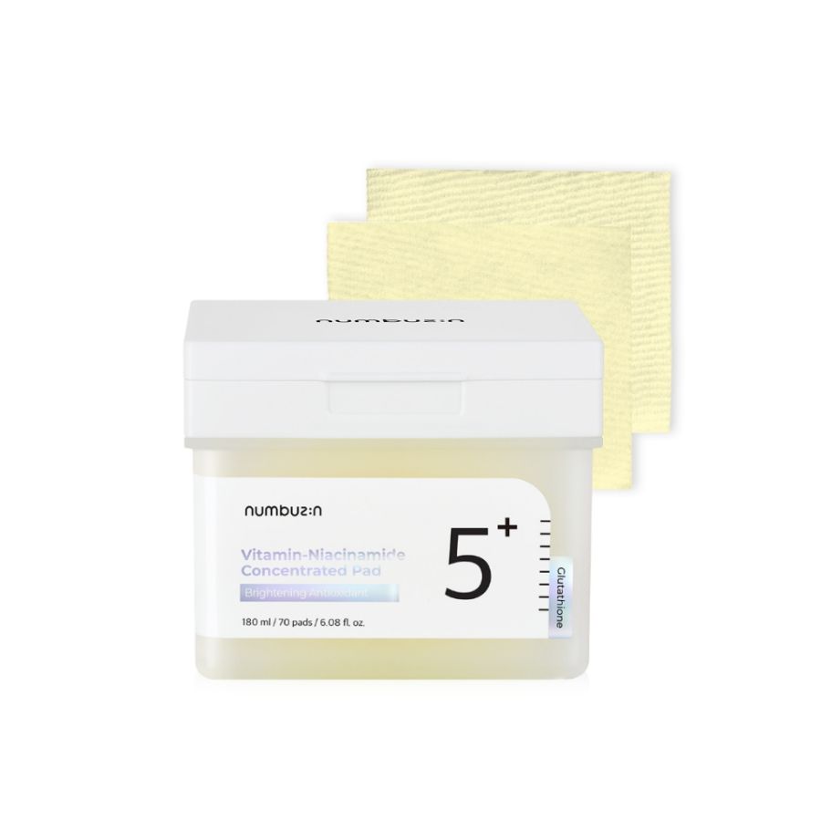 Nước Hoa Hồng Numbuzin Dạng Miếng Toner Pad Loại Bỏ Tế Bào Chết No.5 Vitamin - Niacinamide Concentrated