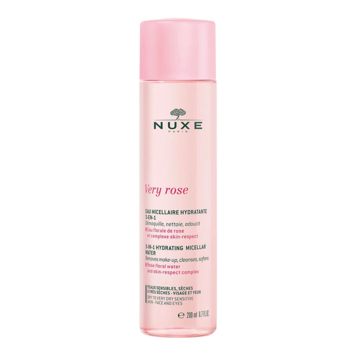 Nước Tẩy Trang Nuxe Very Rose 3-IN-1 200ml