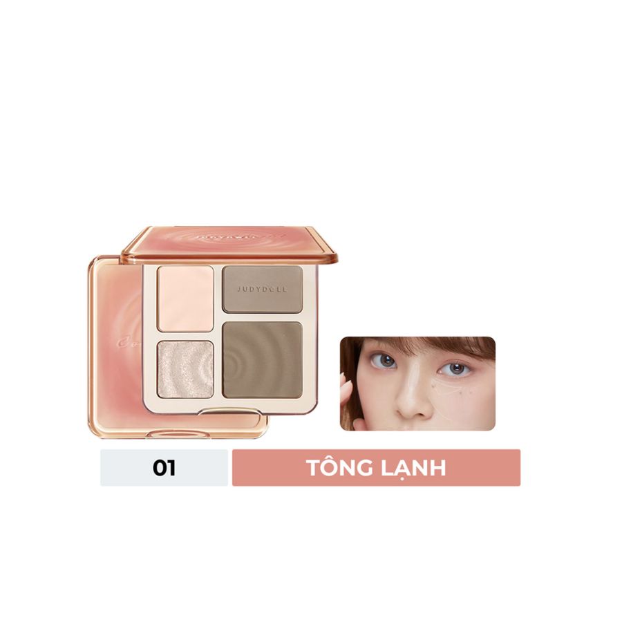 Phấn Bắt Sáng & Tạo Khối Judydoll Highlight & Contour #01