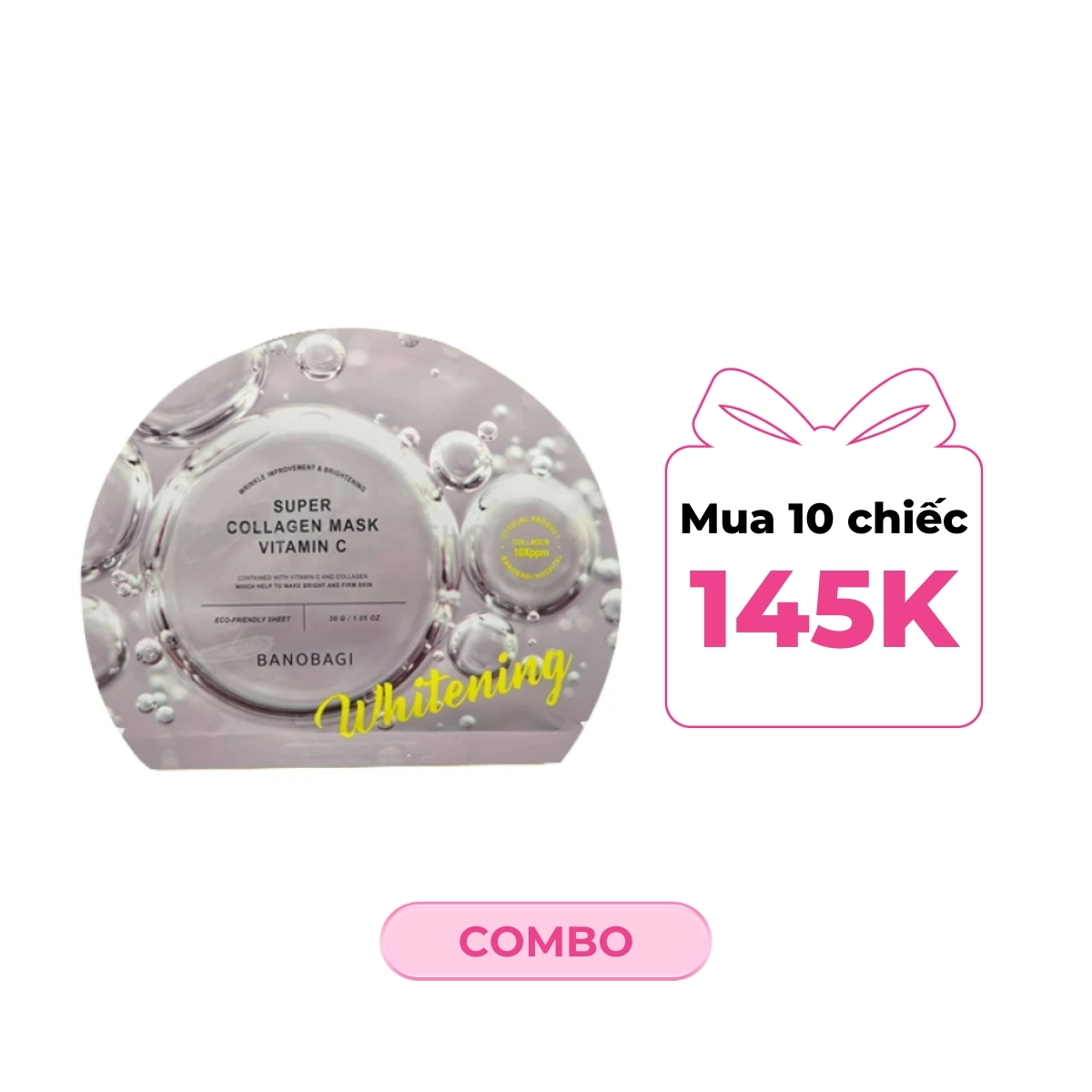 Mặt Nạ Banobagi Super Collagen Mask Vitamin C Làm Sáng Da 30ml