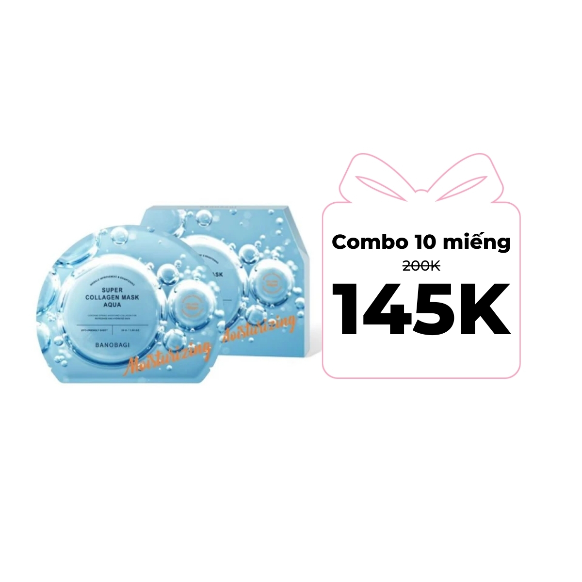 Mặt Nạ Banobagi Super Collagen Mask Aqua Moisturizing Cấp Ẩm Cho Làn Da Căng Bóng 30g