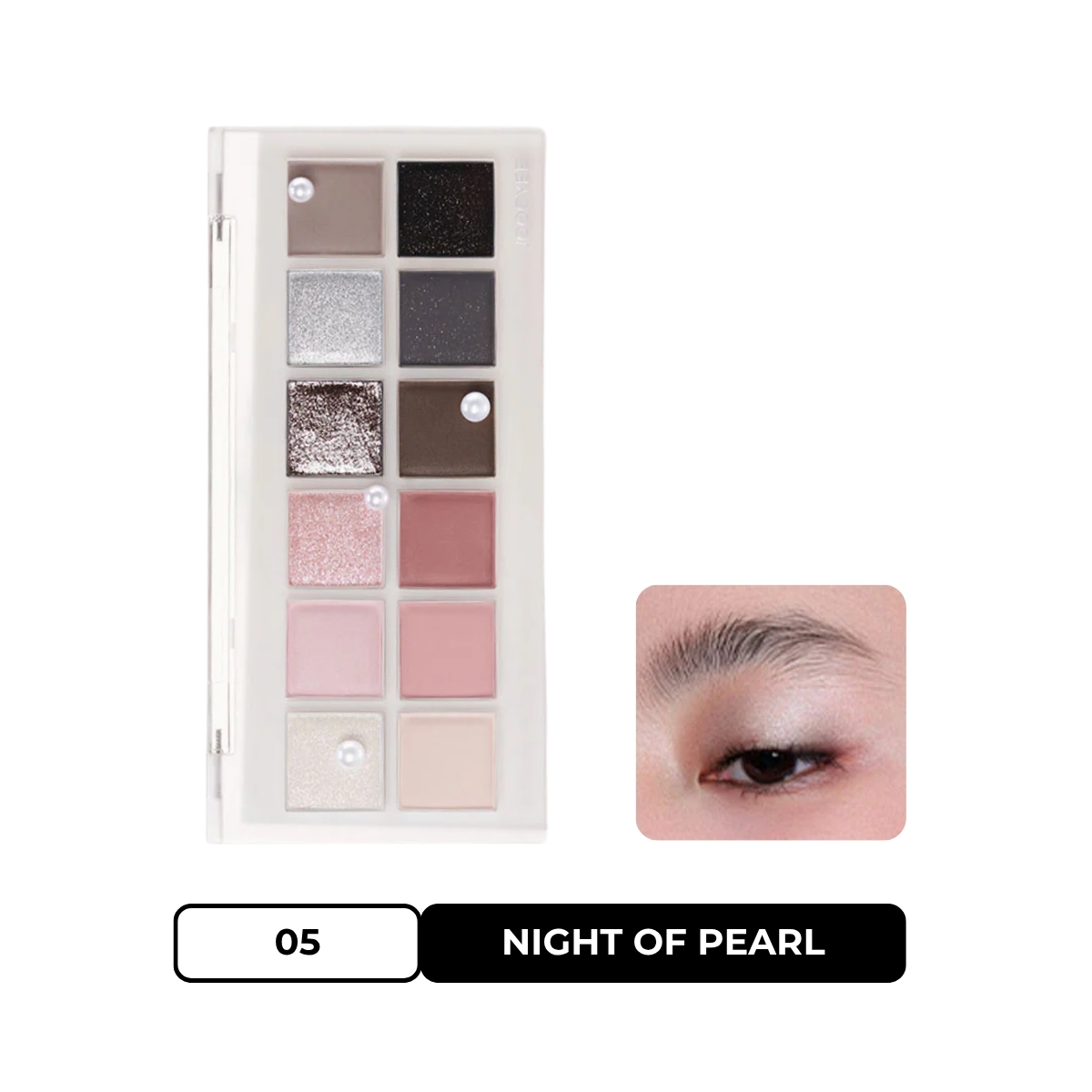 Phấn Mắt Joocyee 12 Ô Shades Muilt-Use Palette #05 Night Of Pearl