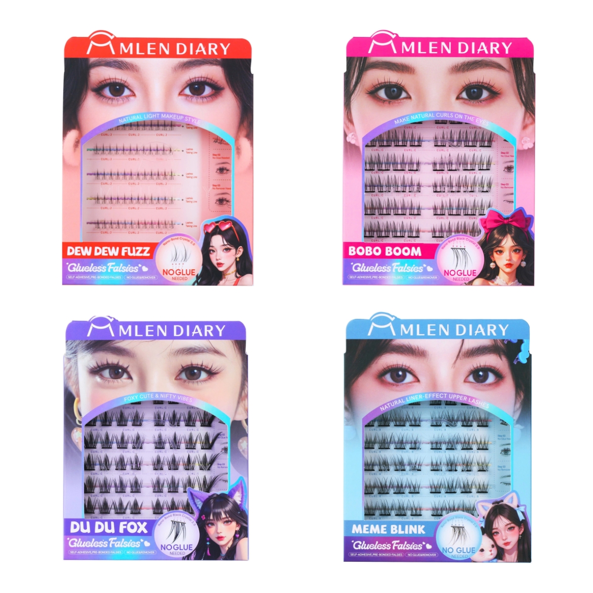 Mi Dưới Mlen Diary Tự Dính - Dew Dew Fuzz