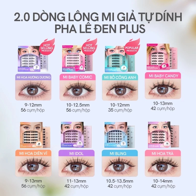 Mi Giả Mlen Diary Tự Dính - Violet