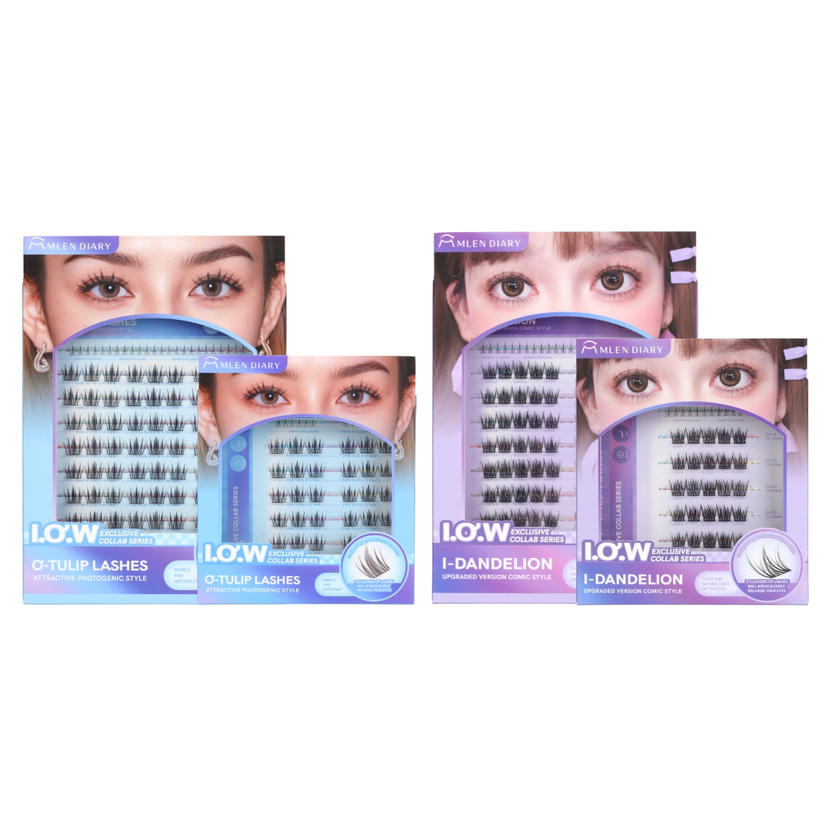 Mi Giả Mlen Diary Kiểu Ơ Tulip (Hộp To)