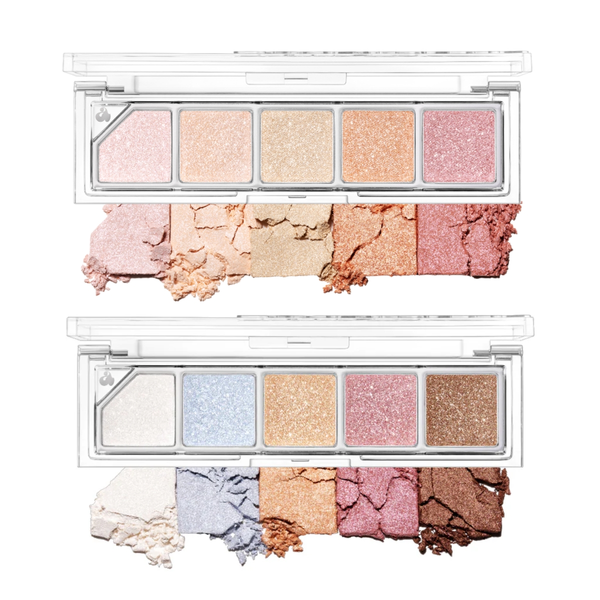 Phấn Bắt Sáng Unleashia Mood Shower Face Palette - NO.101 Ballerino Shower