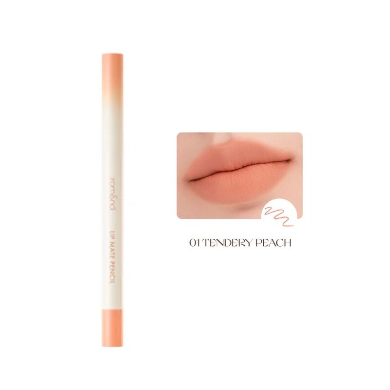 Chì Kẻ Viền Môi Romand Lip Matte Pencil - 01 Tenderly Peach