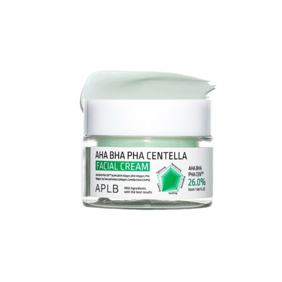 Kem Dưỡng APLB AHA BHA PHA Centella Facial Cream Giảm Mụn Loại Bỏ Tế Bào Chết