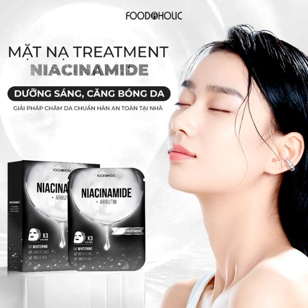 Mặt Nạ Food A Holic - Niacinamide Dưỡng Sáng, Căng Bóng Da 1 PCS