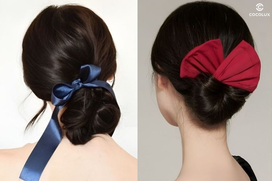 Búi tóc thấp dịu dàng, thanh tú cho môi trường chuyên nghiệp