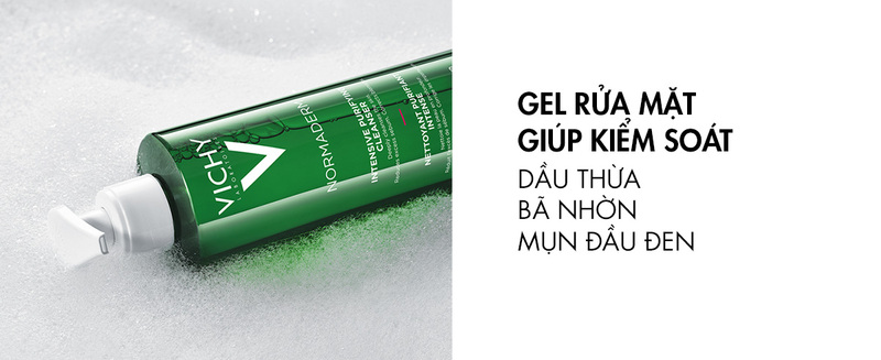 Cách dùng gel rửa mặt Vichy Normaderm Phytosolution 400ml