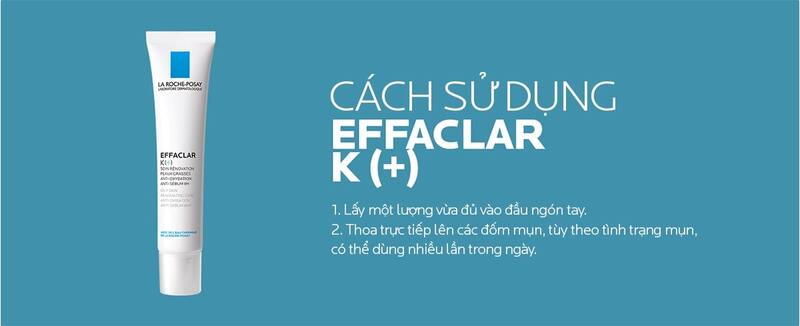 Cách dùng kem dưỡng La Roche-Posay  Effaclar K+ giảm mụn đầu đen và bóng nhờn