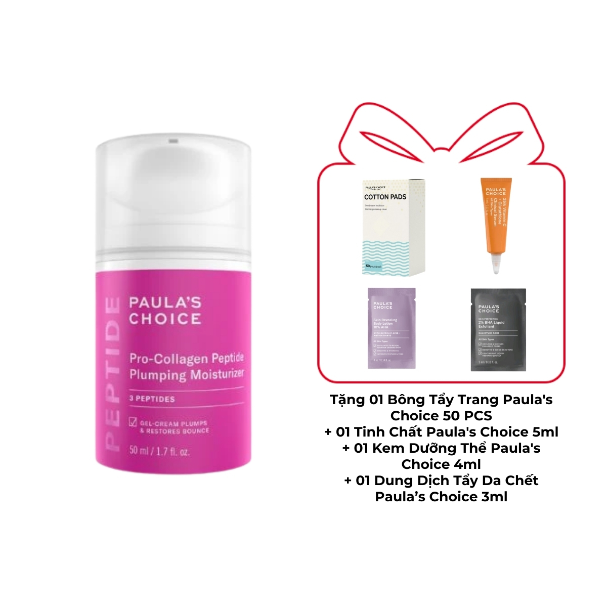 Kem Dưỡng Ẩm Paula's Choice Săn Chắc Da Và Làm Dịu Da Pro-Collagen Peptide Plumping Moisturizer 50ml