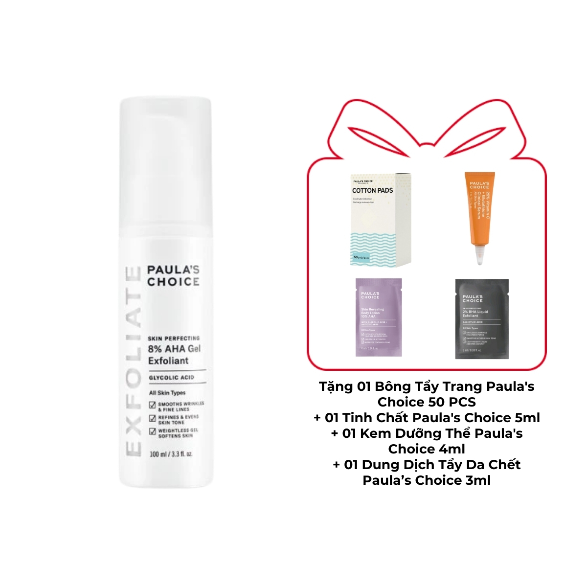 Tẩy Tế Bào Chết Da Mặt Paula's Choice 8% AHA Dạng Gel 100ml