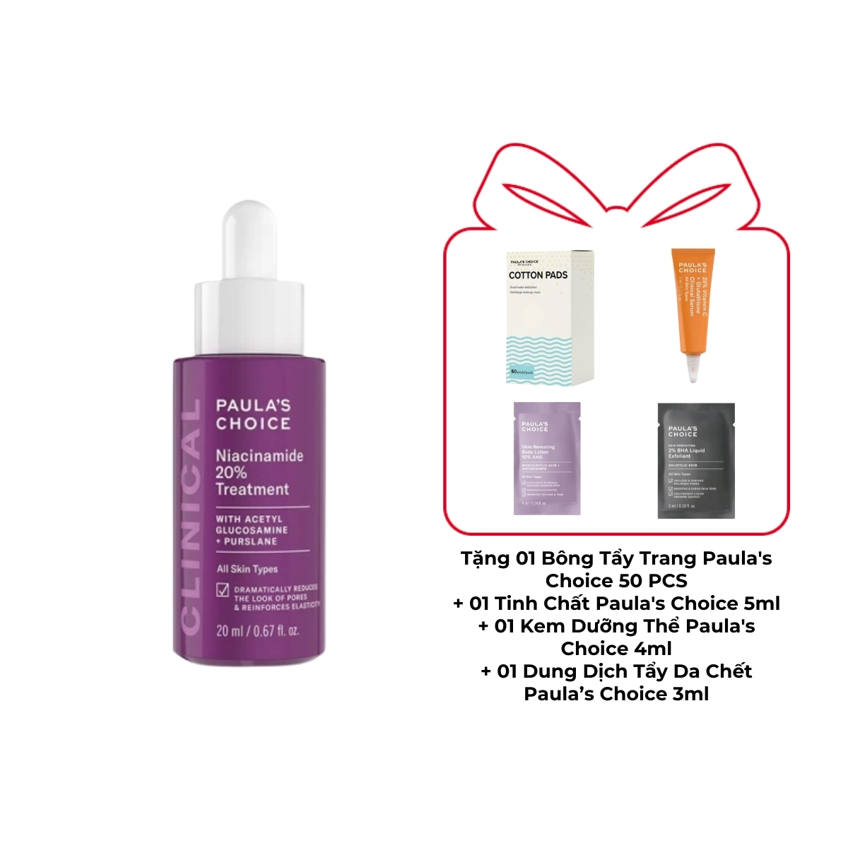 Tinh Chất Paula's Choice Niacinamide 20% Treatment Thu Nhỏ Lỗ Chân Lông 20ml