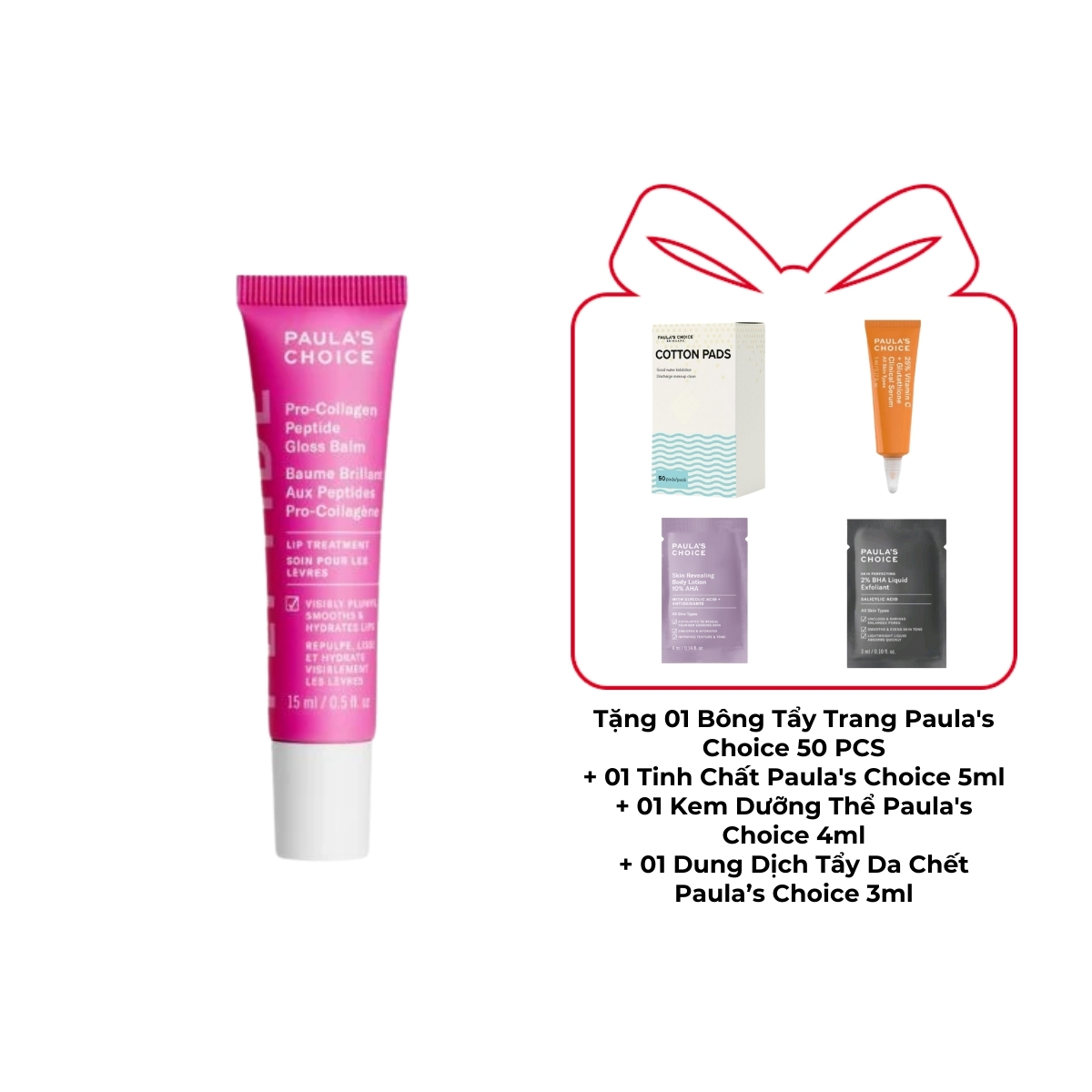 Son Dưỡng Paula's Choice Giúp Mềm Mịn Và Giảm Nếp Nhăn Pro-Collagen Peptide 15ml