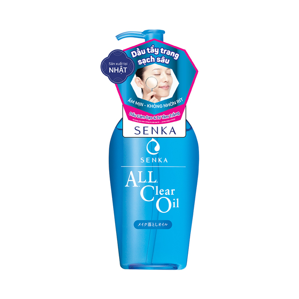 Dầu Tẩy Trang Senka All Clear Oil Làm Sạch Sâu, Dưỡng Ẩm Da 230ml