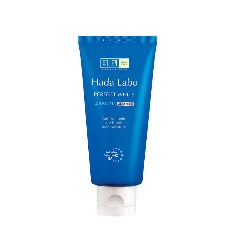 Sữa Rửa Mặt Hada Labo Perfect White Arbutin Cleanser Sạch Sâu, Dưỡng Sáng Da 80g