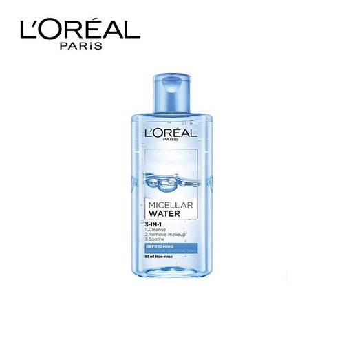 Nước Tẩy Trang Loreal Micellar Water Refreshing 3in1 Tươi Mát Cho Da Dầu Hỗn Hợp 95ml