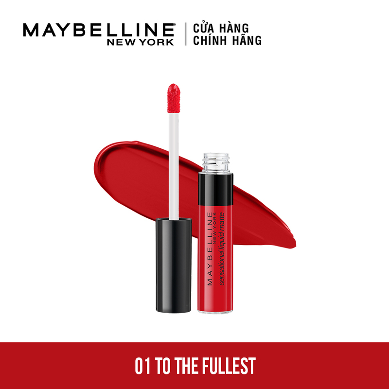 Son Kem Maybelline Sensational Dạng Lì - 01 Đỏ Tươi