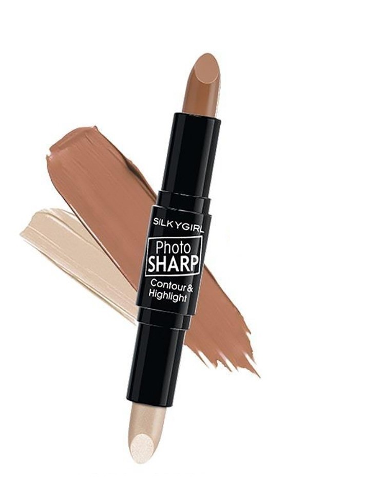 Tạo Khối Silkygirl 2 Đầu Photosharp Contour & Highlighter - 01 Natural Light