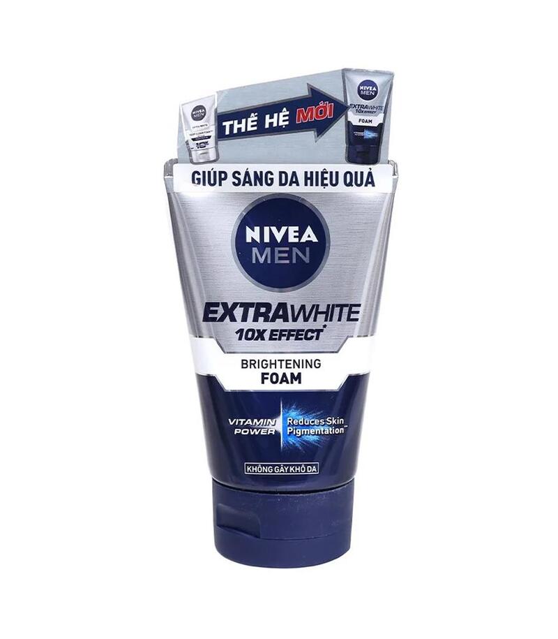 Sữa Rửa Mặt Nivea Men Sáng Da Sạch Sâu 100g