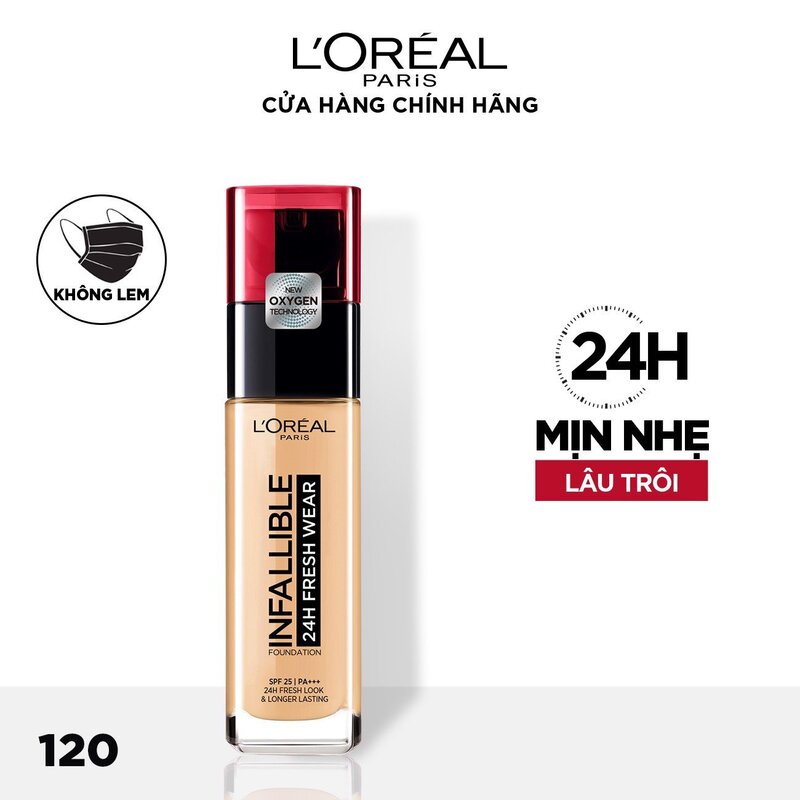Kem Nền Loreal Lâu Trôi Infallible 24h Fresh Wear 30ml - 120