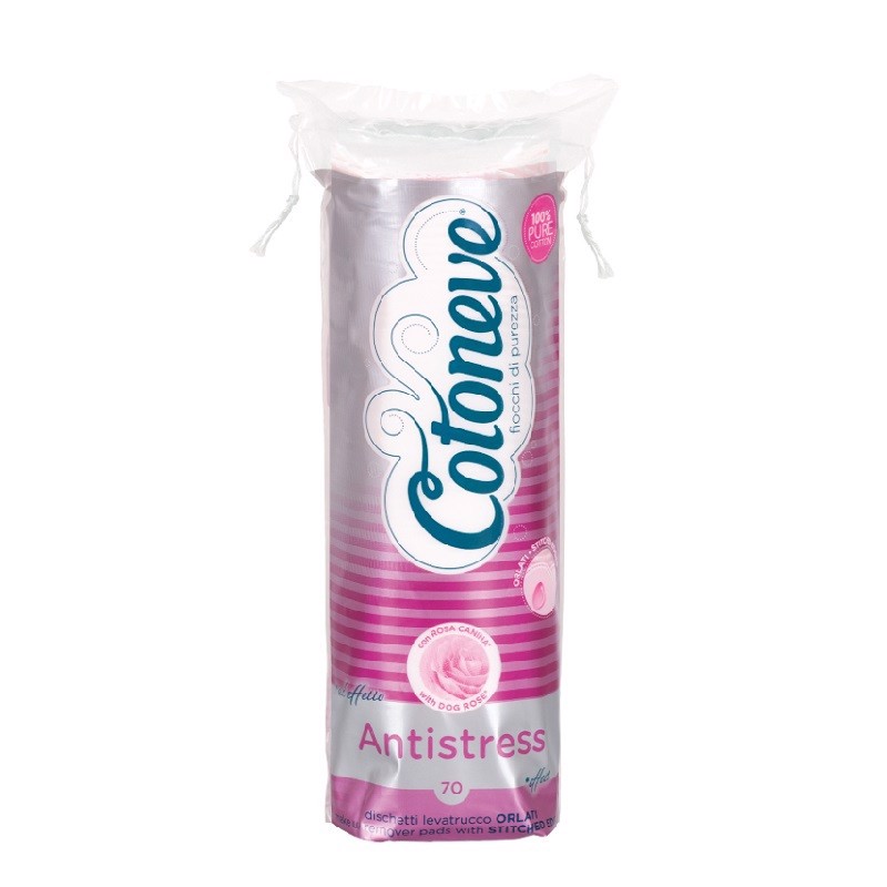 Bông Tẩy Trang Cotoneve Tinh Chất Hoa Hồng 70 PCS 