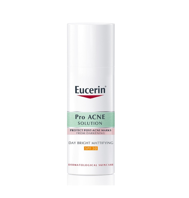 Kem Dưỡng EUCERIN Pro ACNE Solution Day Bright Mattifying Cho Da Thâm Mụn 50ml