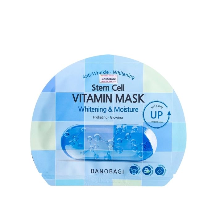 Mặt Nạ Banobagi Stem Cell Vitamin Mask Whitening and Moisture Dưỡng Sáng Và Cấp Ẩm Cho Da 30g (Xanh)