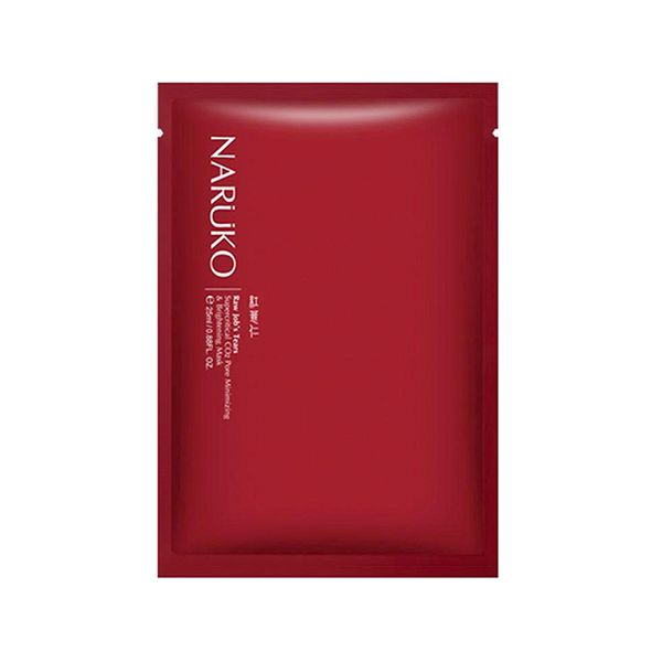 Mặt Nạ Naruko Raw Job's Tears Pore Minimizing and Brightening Mask Chiết Xuất Hạt Ý Dĩ 25ml 1 PCS