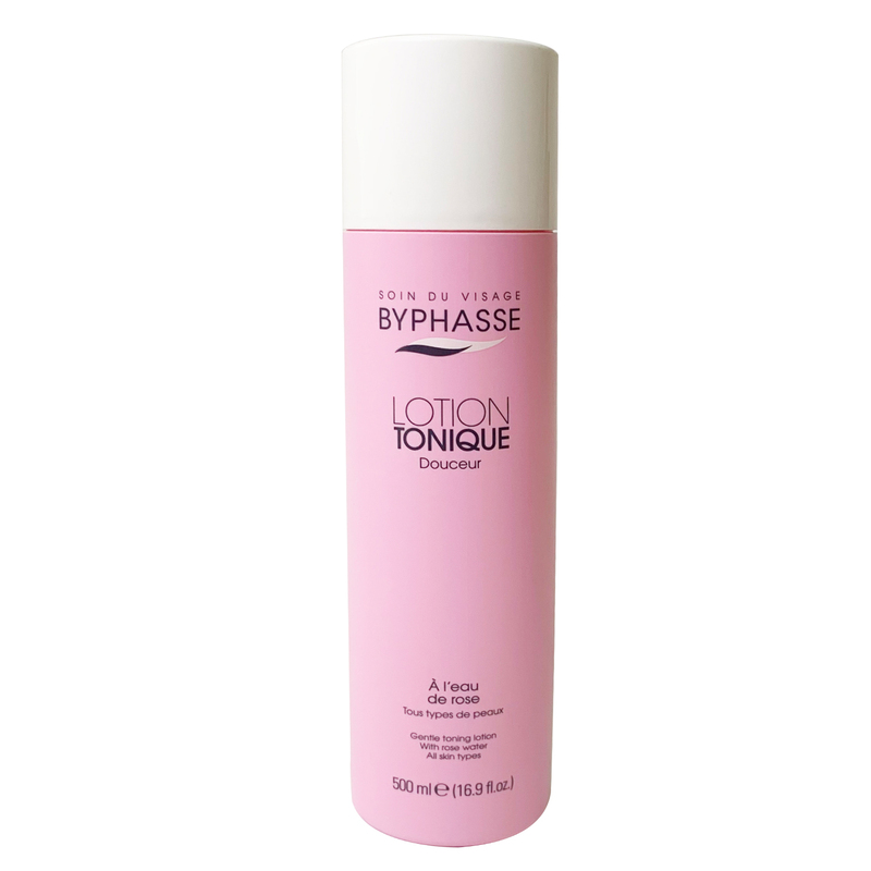 Nước Hoa Hồng Byphasse Lotion Tonique Douceur Cho Mọi Loại Da Chiết Xuất Hoa Hồng 500ml