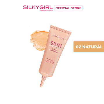 Kem Nền Silkygirl Skin Perfect Liquid Foundation SPF 30/PA+++ 02 Natural Màu Tự Nhiên 25ml