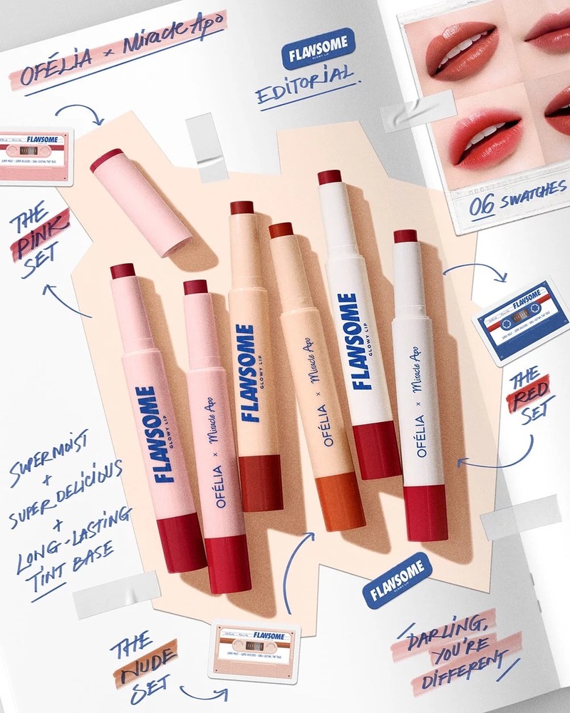 Son Môi Miracle Apo x Ofélia Flawsome Glowy Lip 2g