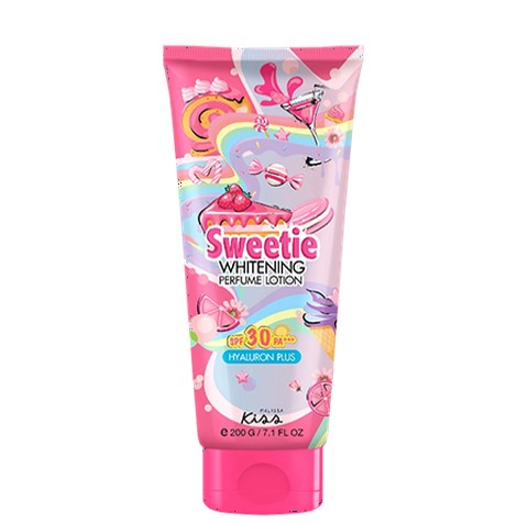 Sữa Dưỡng Thể Chống Nắng Malissa Kiss Sweetie Whitening Perfume Lotion SPF30 PA+++ Hương Nước Hoa 200g