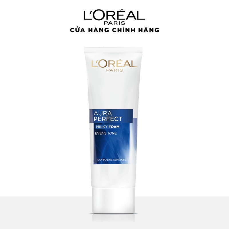 Sữa Rửa Mặt Loreal Aura Perfect Milky Foam Làm Sáng Da, Giảm Thâm Nám 100ml