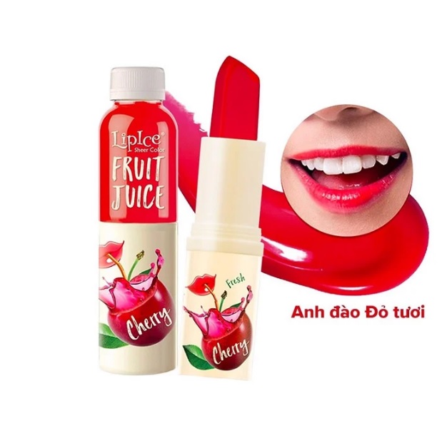 Son Sheer color Fruit Juice 4g - Anh đào đỏ tươi