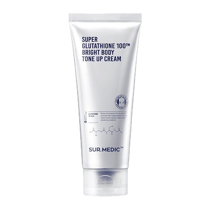 Kem Dưỡng Thể Sur.Medic+ Super Glutathione 100™ Bright Body Tone Up Cream Sáng Da & Nâng Tông 150ml