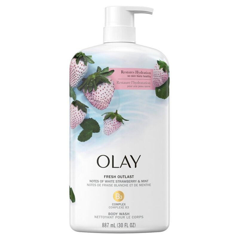 Sữa Tắm Olay Hương Dâu & Bạc Hà 887ml