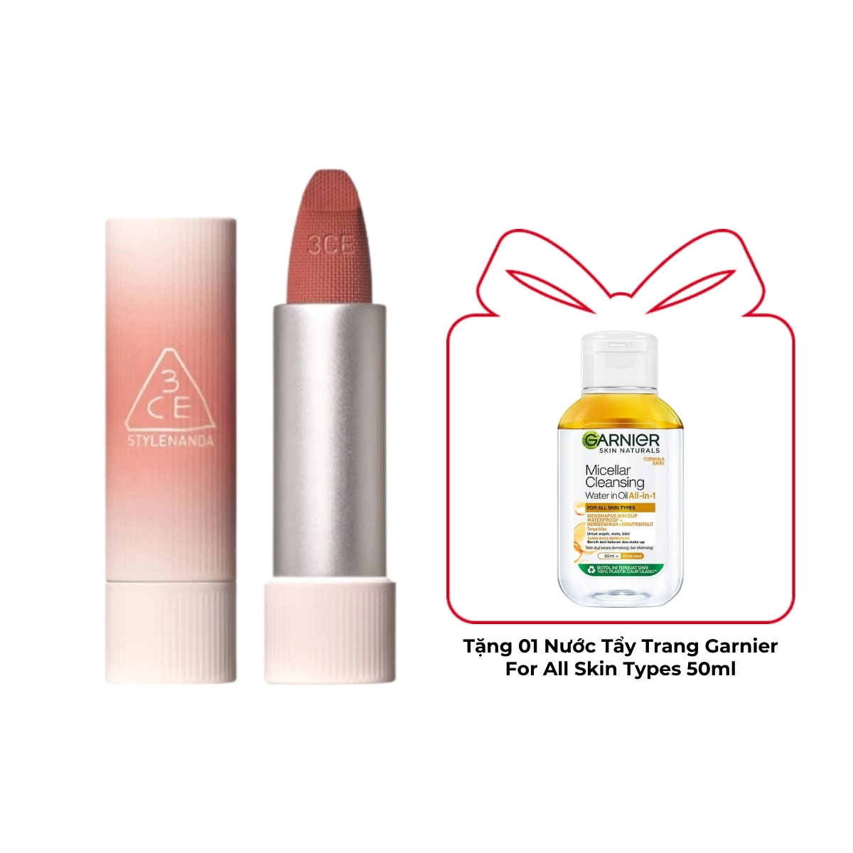 Son Thỏi 3CE Cashmere Hug Lipstick #01 Oat