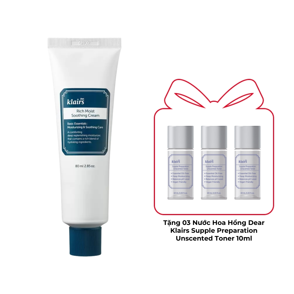 Kem Dưỡng Klairs Rich Moist Soothing Cream 80ml