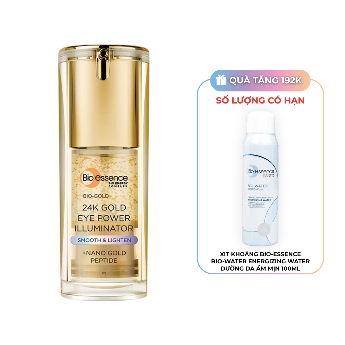 Kem Dưỡng Mắt Bio-essence 24k Gold Giảm Nếp Nhăn Ngừa Lão Hóa Vùng Mắt 17g