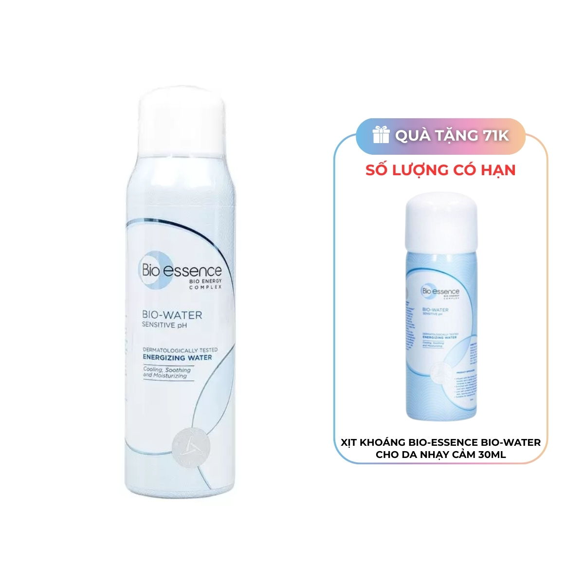 Xịt Khoáng Bio-essence Bio-Water Energizing Water Dưỡng Da Ẩm Mịn 100ml