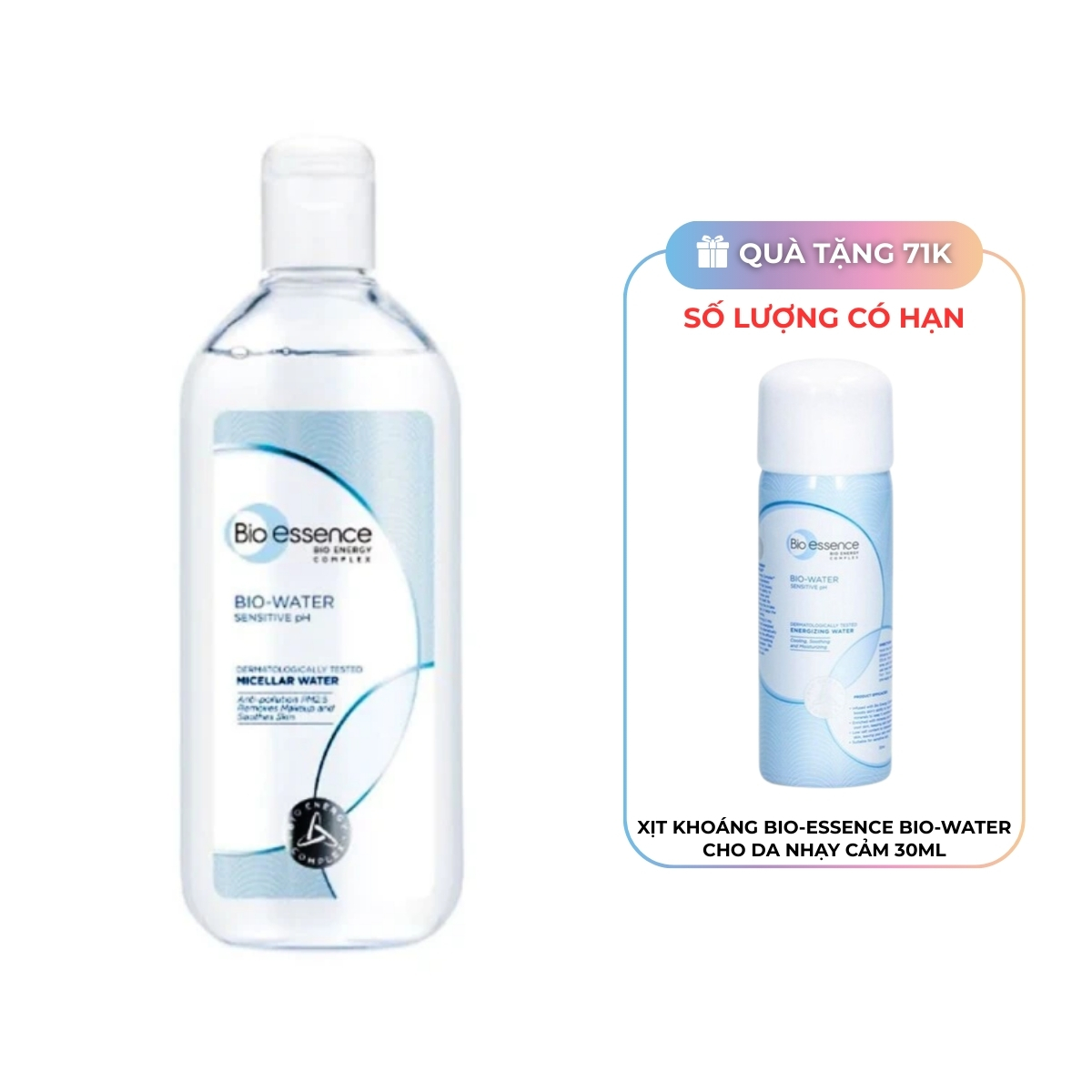 Nước Tẩy Trang Bio-Essence Bio-Water Micellar Water Sạch Sâu 400ml