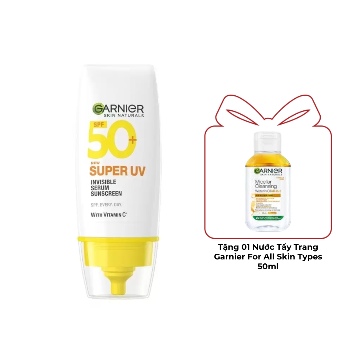 Serum Chống Nắng Garnier Skin Naturals Super UV Invisible Serum Sunscreen 30ml