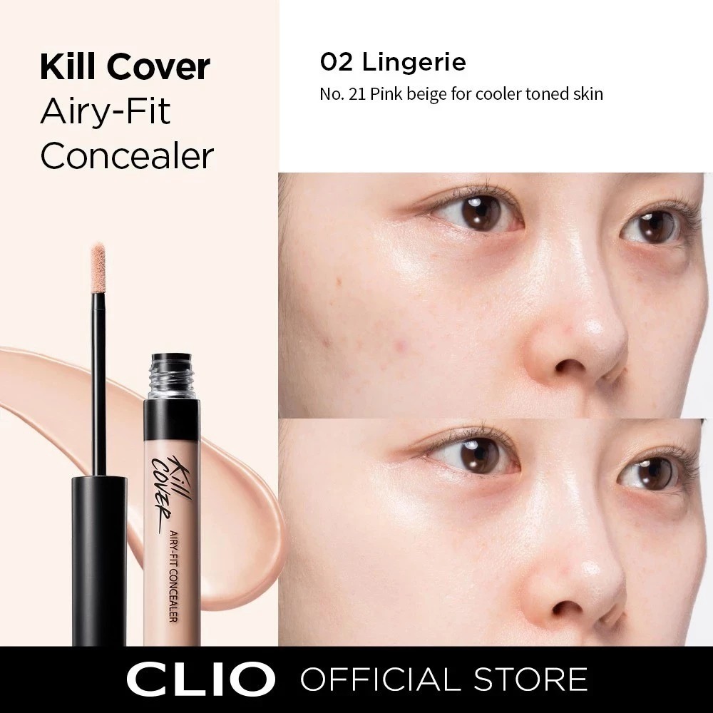 Mô tả Che Khuyết Điểm Clio Airy-Fit Concealer - 2BP Lingerie