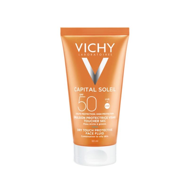 Kem Chống Nắng Vichy Capital Soleil Dry Touch Face Fluid Không Nhờn Rít SPF50 50ml