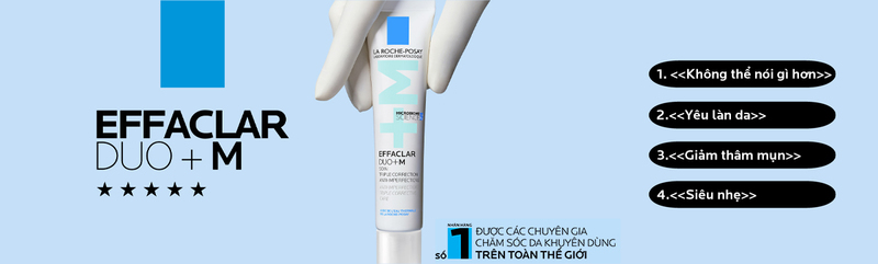 Kem Dưỡng La Roche-Posay Effaclar DUO+M Giảm Mụn 40ml